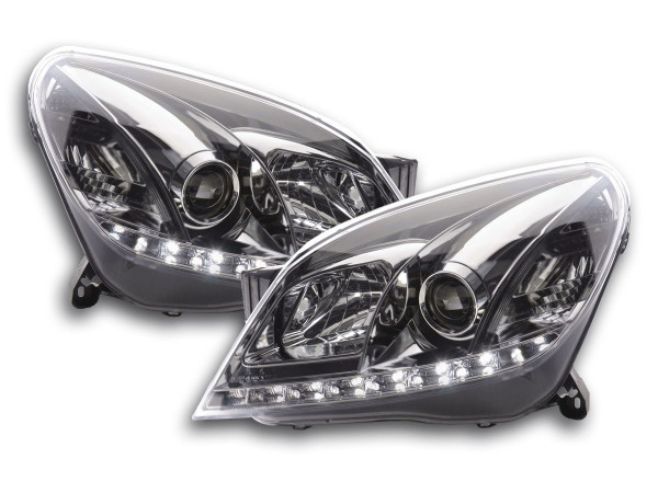 Daylight headlight Opel Astra H chrome