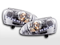 Daylight headlight VW Golf 5 type 1K Yr. 03-08 chrome RHD Daylight headlight VW Golf 5 type 1K Yr. 03-08 chrome RHD