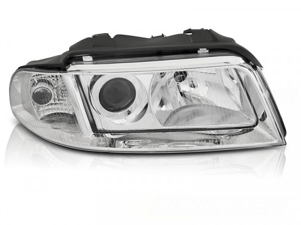 Headlight Chrome Right Side Tyc Fits Audi A4 B5 99-00