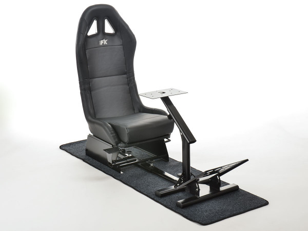 FK game seat Suzuka racing simulator for racing games black with carpet