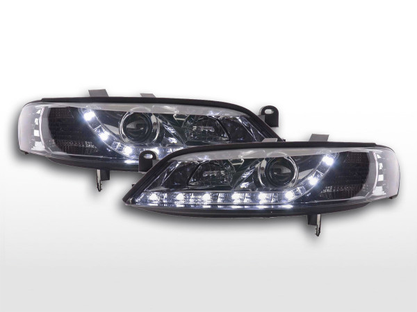 Daytime running lights headlight Daylight Opel Vectra B Yr. 99-02 chrome