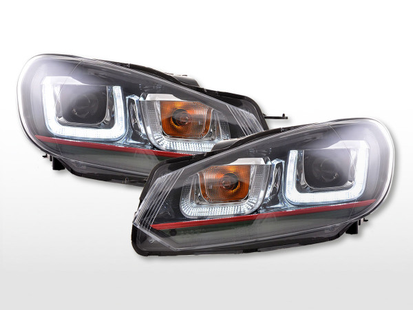 Daylight headlight LED daytime running lights VW Golf 6 08-12 black