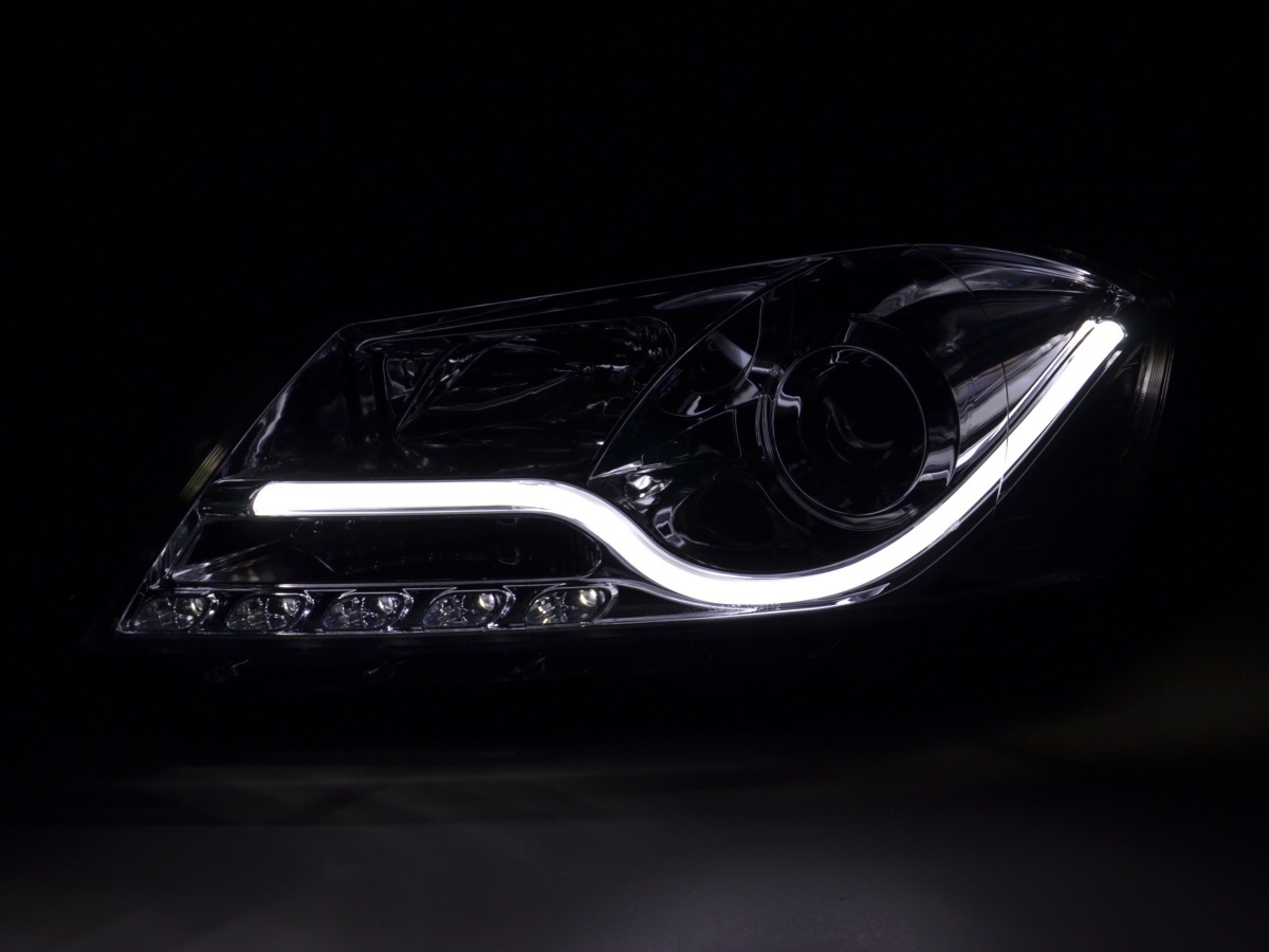 Daylight headlight VW Passat B7 3C Yr. 10 chrome Headlights Lights