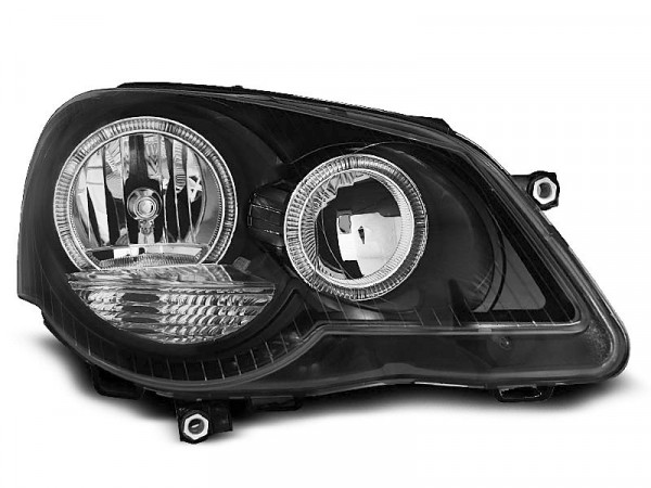 BLACK TAIL LIGHTS FOR VW POLO 9N3 03/2005 - 05/2009 MODEL NICE GIFT