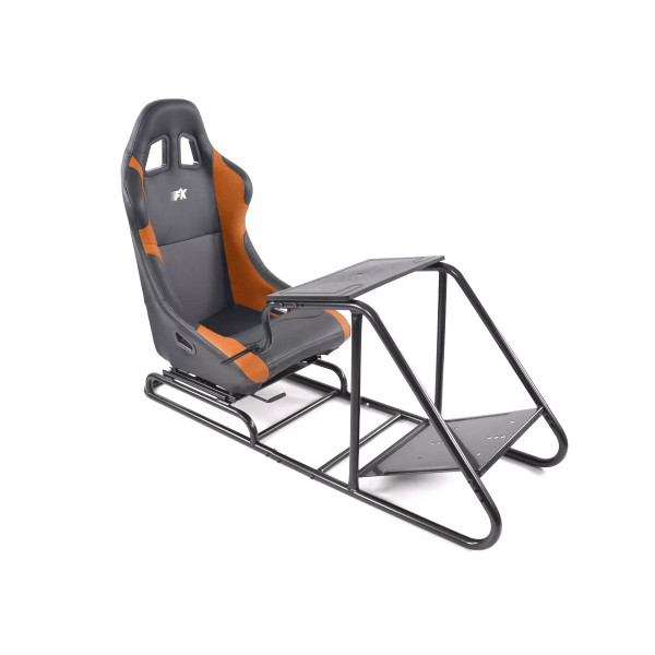 Game Seat for PC and Games console Leatherette black/orange