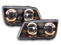 Angel Eye headlight VW Bora type 1J Yr. 98-04 black Angel Eye headlight VW Bora type 1J Yr. 98-04 black