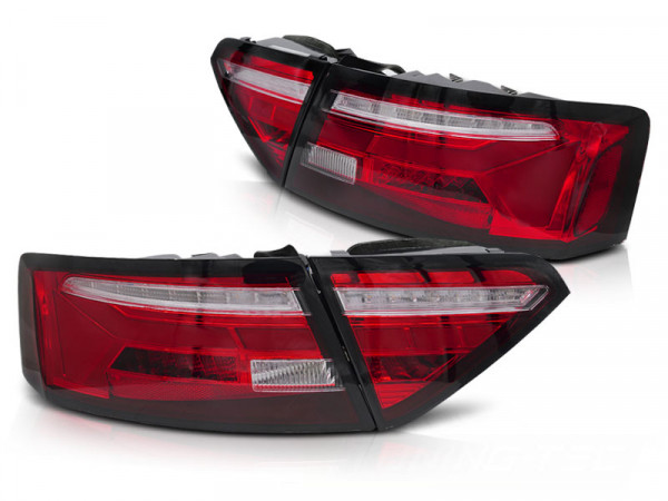 Led Bar Tail Lights Red White Seq Fits Audi A5 11-16