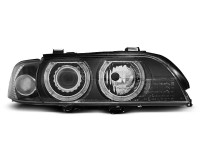 Headlights Angel Eyes Black fits BMW E39 09.95-06.03 Headlights Angel Eyes Black fits BMW E39 09.95-06.03