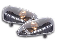 Daylight headlight VW Golf 5 type 1K Yr. 03-08 black Daylight headlight VW Golf 5 type 1K Yr. 03-08 black
