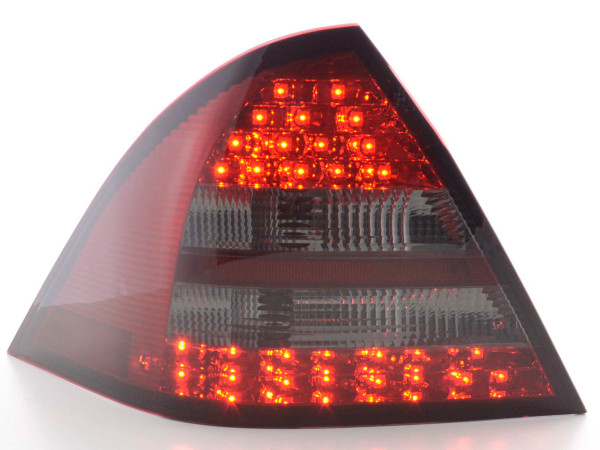Led Taillights Mercedes C-Class W203 saloon Yr. 05-07 red/black