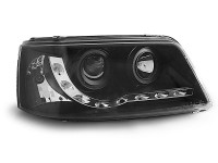 Headlights Daylight Black Fits Vw T5 04.03-08.09 Headlights Daylight Black Fits Vw T5 04.03-08.09