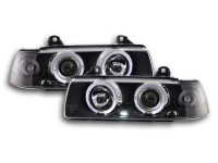 Headlight set fits BMW 3-series E36 black Headlight set fits BMW 3-series E36 black