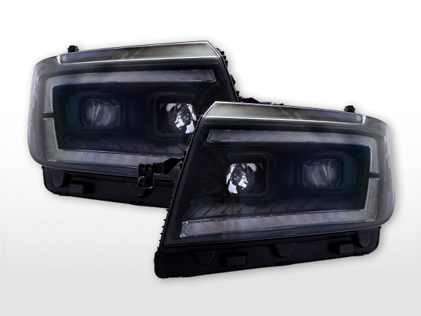 Headlight set Xenon Daylight LED DRL look Mini Countryman (R60) 10-17 black