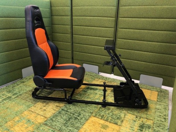 FK game seat Silverstone racing simulator for racing games black/orange