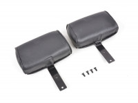 Preview: FK Oldtimersitze Classic 1 Vollschalensitze Set Kunstleder schwarz mit Kopfstütze inkl. Laufschienen Preview: FK Oldtimersitze Classic 1 Vollschalensitze Set Kunstleder schwarz mit Kopfstütze inkl. Laufschienen