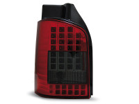 Led Tail Lights Red Smoke Fits Vw T5 04.03-09 Led Tail Lights Red Smoke Fits Vw T5 04.03-09