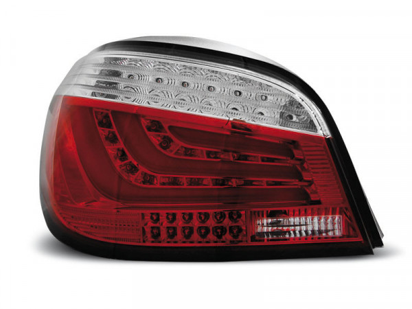 Led Bar Tail Lights Red Whie Fits Bmw E60 03.07-12.09