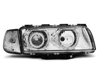 Headlights Angel Eyes Chrome fits BMW E38 Headlights Angel Eyes Chrome fits BMW E38