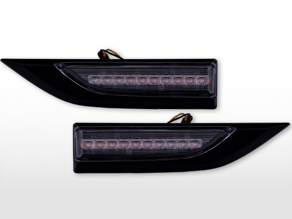 LED side indicator set VW T6 year 16 onwards black