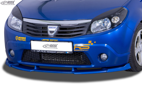 RDX Front Spoiler VARIO-X for DACIA Sandero 1 (SD/SDR) Front Lip Splitter