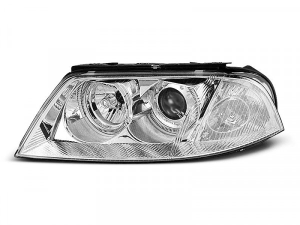 Headlights Angel Eyes Chrome Fits Vw Passat 3bg B5 Fl 09.00-03.05