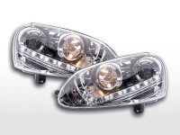 DRL Daylight headlight VW Golf 5 type 1K Yr. 03-08 chrome DRL Daylight headlight VW Golf 5 type 1K Yr. 03-08 chrome