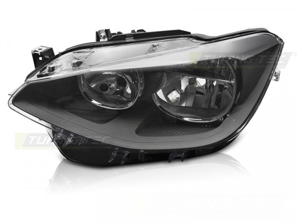 Headlight Black Left Side Tyc Fits Bmw F20 F21 11-14