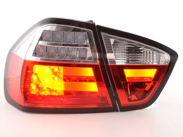 Taillights Set LED BMW serie 3 E90 saloon Yr. 05-08 red/clear