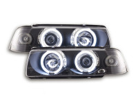 Headlight set angel eyes CCFL fits BMW 3-series E36 Coupe / Cabrio 92-98 black Headlight set angel eyes CCFL fits BMW 3-series E36 Coupe / Cabrio 92-98 black