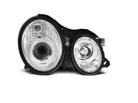 Headlights Angel Eyes Chrome Fits Mercedes W208 Clk 03.97-04.02 Headlights Angel Eyes Chrome Fits Mercedes W208 Clk 03.97-04.02