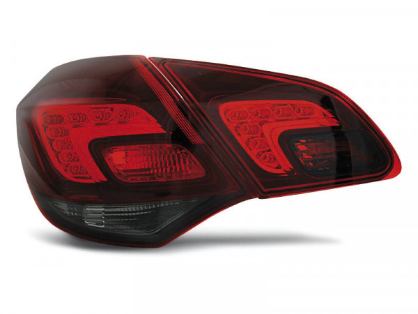 Opel Astra J 10-15 Hatchback Red Smoke Led