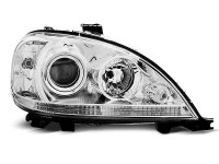 Headlights Chrome Fits Mercedes W163 Ml M-klasa 09.01-05  Headlights Chrome Fits Mercedes W163 Ml M-klasa 09.01-05