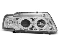 Headlights Angel Eyes Chrome Fits Audi A3 8l 08.96-08.00 Headlights Angel Eyes Chrome Fits Audi A3 8l 08.96-08.00