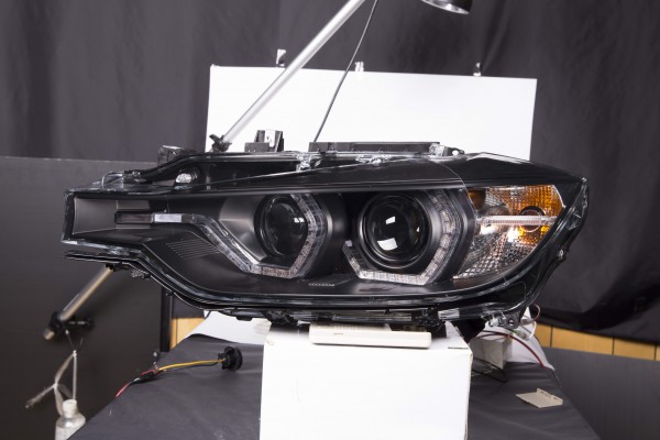 headlights Daylight LED daytime running light BMW serie 3 F30/F31 saloon/station wagon year 11-15 black