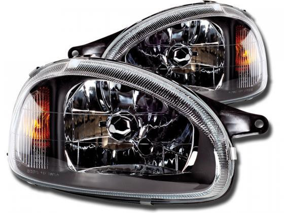 Headlights Opel Corsa B 94-00 black