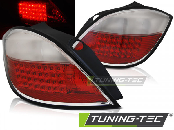 Opel Astra H 03.04-09 5d Red White Led