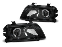 Headlights Black Fits Audi A4 11.94-12.98 Headlights Black Fits Audi A4 11.94-12.98