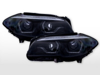Xenon headlight set fits BMW 5 Series F10 2011–2013 black Xenon headlight set fits BMW 5 Series F10 2011–2013 black
