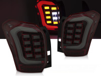 Led Bar Tail Lights Red Smoke Fits Subaru Forester Iv 13-18 Led Bar Tail Lights Red Smoke Fits Subaru Forester Iv 13-18