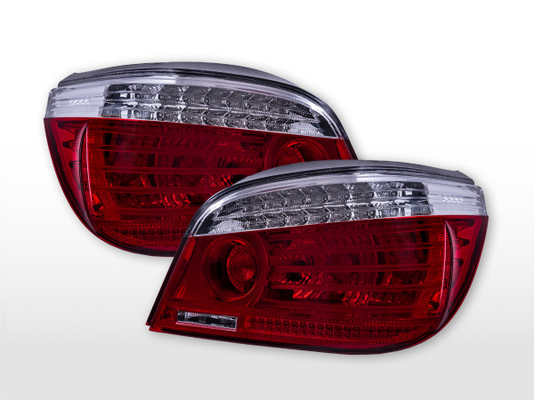 LED taillights set BMW 5 series sedan type E60 03- clear / red