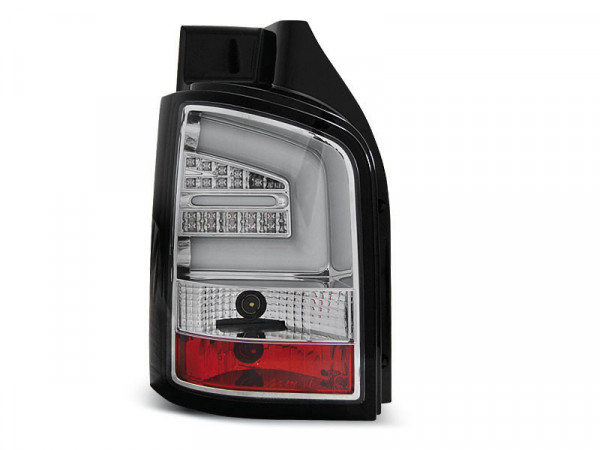 Led Bar Tail Lights Chrome Fits Vw T5 04.10-15