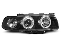 Headlights Angel Eyes Black fits BMW E38 06.94-08.98 Headlights Angel Eyes Black fits BMW E38 06.94-08.98