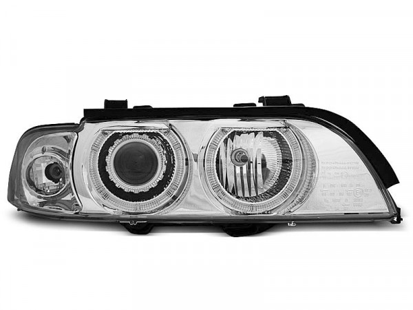 Headlights Angel Eyes Chrome fits BMW E39 09.95-06.03