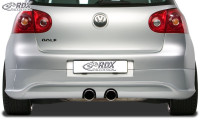 RDX Rear bumper extension for VW Golf 5 "R32 clean" with exhaust hole for R32-Exhaust RDX Rear bumper extension for VW Golf 5 "R32 clean" with exhaust hole for R32-Exhaust
