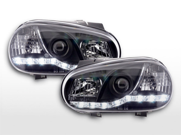 DRL Daylight Headlight VW Golf 4 Yr. 97-03 black RHD