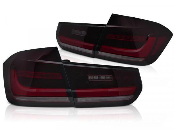 LED Bar Sequential Tail Lights Red Smoke fits BMW F30 11-18
