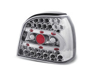 Led Tail Lights Chrome Fits Vw Golf 3 09.91-08.97 Led Tail Lights Chrome Fits Vw Golf 3 09.91-08.97