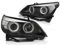 Xenon D2S CCFL Angel Eyes Headlights Black LED Indicator fits BMW E60/E61 03-04 Xenon D2S CCFL Angel Eyes Headlights Black LED Indicator fits BMW E60/E61 03-04