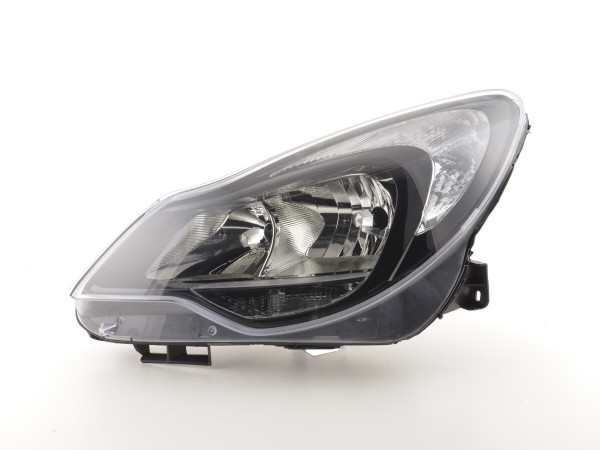 Spare parts headlight left Opel Corsa D Yr. from 2011 black