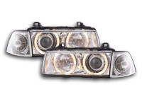 Headlights angel eyes fits BMW 3 Series E36 92-98 chrome Headlights angel eyes fits BMW 3 Series E36 92-98 chrome